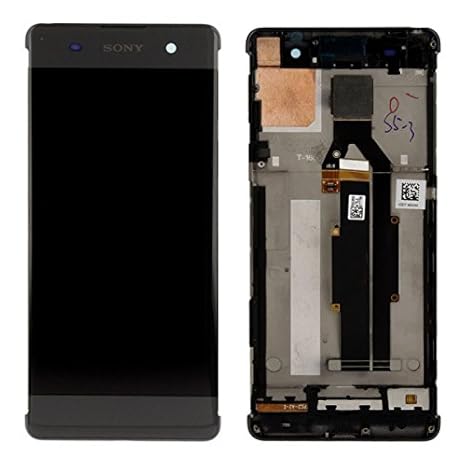 Sony Display Full LCD Komplettset mit Rahmen Touchscreen Glas Scheibe Ersatzteil Zubehör Reparatur Schwarz für Xperia XA F311