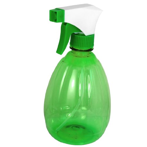 uxcell Plastic Garden Trigger Spray Bottle Plants Water Sprayer 500ML Clear Green