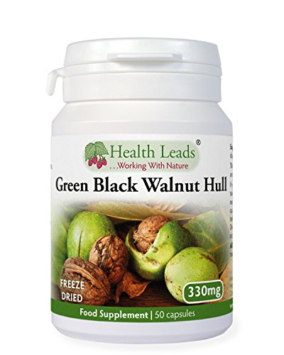 Green Black Walnut Hull (Freeze Dried) 330mg x 50 Capsules (100% Additive Free Supplements)