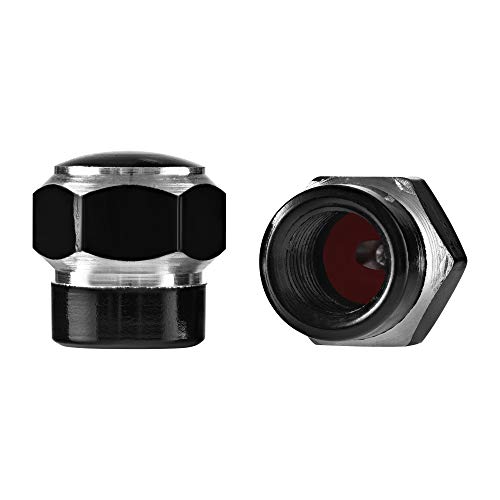 image for Valve-Loc Two-Tone Hexagon Tire Valve Caps (10-Pack) Heavy-Duty Stem C