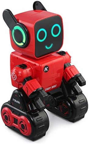 Interaction Robots, Flingdress JJRC R4 Cady Wile RC Robot 2.4G Money Management Sound Interaction Gesture Sensor Control RC Robots Gift Toy for Kids (Red)