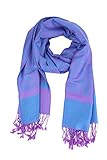 Paskmlna Paisley Jacquard Pashmina Shawl Wrap Scarf Stole (turquoise-lavender018-93)