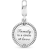 MiniJewelry Family Tree Dangle Charm fits Pandora Charms Bracelets Circle of Love Women Birthday S925
