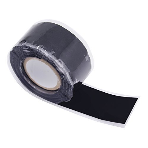 Homgaty 1 Rolls Black Repair Sealing Insulation Tape,Silicone Waterproof Self Fusing Tape,25mmx3m - Thumbnail 2