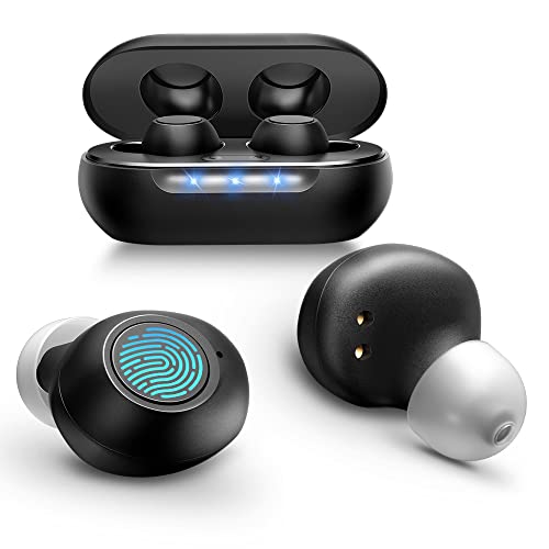 Hearing aid, Rechargeable Hearing Aids for Seniors & Adults, HealthTree Digital Hearing Personal Amplifiers Sound Amplification with Portable Charging Case Black