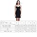 Women Long Spaghetti Strap Full Cami Slip Camisole Under Dress Liner,Black,Large