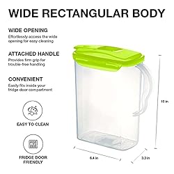 LocknLock Aqua Fridge Door Water Jug with Handle
