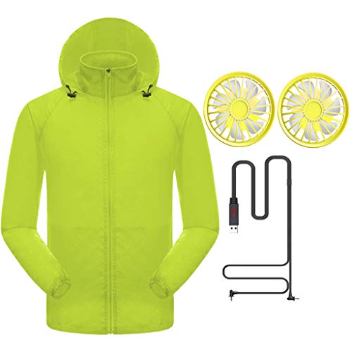Women Men Summer Cooling Jacket Outdoor Fan Summer Outdoor Air-Conditioned Clothes Suit Cooling Sunscreen Clothing - Thumbnail 3