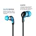 Noot E322BB Universal Noise Isolating Earphone with Built-in Microphone - Black / Teal