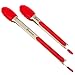 Happicook Nonstick Heavy Duty Heat Resistant Salad and Kitchen Serving Tongs 2 Pack 9 Inch and 12 Inch Stainless Steel Self Locking Food Tong with Red Silicone Tips