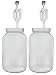 Home Brew Ohio One gallon Wide Mouth Jar with Drilled Lid & Twin Bubble Airlock-Set of 2