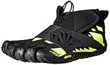 Vibram Men's Spyridon MR Elite Trail Running Shoe, Black/Yellow, 44 EU/11-11.5 M US