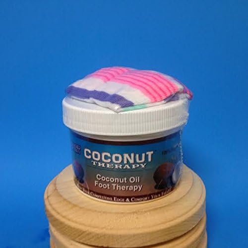Coconut Foot Therapy- The Strongest (Non-Prescription) All Natural Lotion -Fights Athletes Foot, Ring Worm, Toe Nail and Most All Fungus.Helps with Diabetes Symptoms. (Socks Included)!