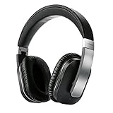 Linkwitz Active Noise Cancelling Bluetooth Headphones, Bass Boost, Hi-Fi Stereo, Wireless Over-Ear Headset with Mic - Steel Black