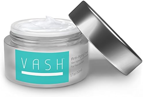 Vash Anti Aging Cream - Skin Tightening and Anti Wrinkle - Intensive Night Cream for Face and Neck, 1.7oz (50ml) Great Crepe Erase Cream and Skin Recovery