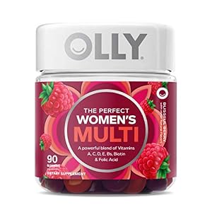 OLLY Women’s Multivitamin Gummy, Overall Health and Immune Support, Vitamins A, D, C, E, Biotin, Folic Acid, Adult…
