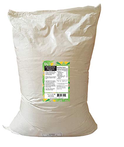 Heirloom Quinoa Gold 100% Whole Grain Organic Pre Washed Ready to Cook (55 lb)