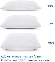 Amazon Com Memory Foam Pillow Standard Size Pillows For Sleeping