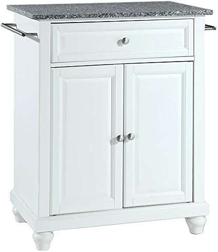 Crosley Cambridge Solid Granite Top Portable Kitchen Island In
