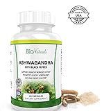 Ashwagandha 1300mg Organic w/Black Pepper - All Natural Supplement Enhances Mood & Energy Levels, Combats Stress & Anxiety & Supports A Healhty Immune & Nervous System - 60 Tablets