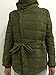 ETCYY Women's Stand Collar With Belt Light Weight Short Down Coat