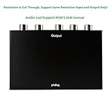 Aoken HDMI to Component Video (YPbPr) Converter Supporting R/L Audio Output