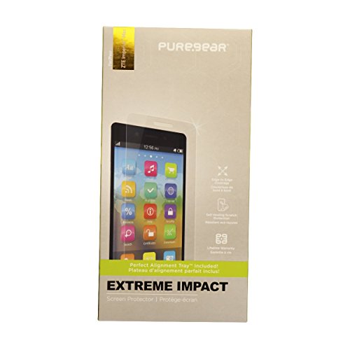 PureGear Extreme Impact Series Screen Protector for ZTE Imperial Max - Clear