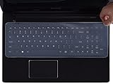 Universal Silicone Keyboard Protector Cover Skin for 15.6"-17.3" Laptop Notebook with Numeric Keypad Keyboard, Clear