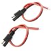 DGZZI 2PCS 14AWG Extension Cable - 30CM SAE Single Plug Quick Disconnect for Motorcycle, Car, Tractor