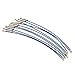 Baosity 10Pcs Cable Wire Loop Luggage Tag Loops Stainless Steel Wire Straps - Blue