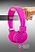 Polaroid PHP8500PK Stereo Headphones with Microphone, Fordable, Tangle-Proof, Compatible with All Devices