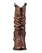 REFRESH Women Wild-02 Western Style Cowboy Boots,Tan,8.5