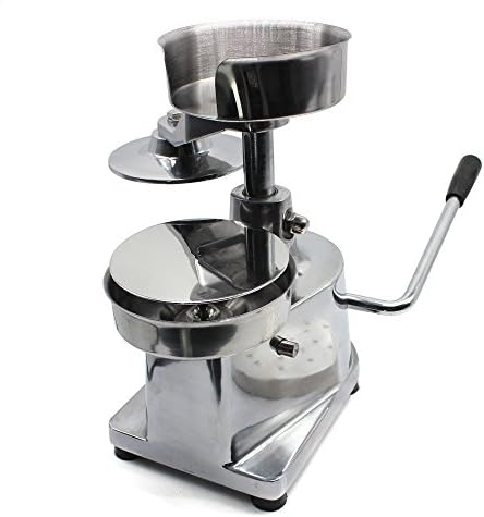 KAHE2016 Manual Hamburger Press Maker New Beef Burger Forming Machine Heavy Duty Non-Stick Pounder Round Meat Shaping Aluminum 130mm 500pcs Paper for Gifts