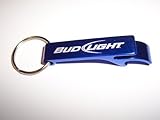 Bud Light Blue Metal Bottle Opener Keychain