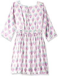 LOOK by crewcuts Vestido drapeado de manga larga para niña