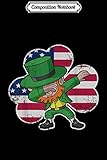 Composition Notebook: Irish American Flag Dabbing Leprechaun St Patricks Day Journal/Notebook Blank Lined Ruled 6x9 100 Pages