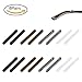Colossal ship 8 Pairs temple tips eyewear comfort Silicone Glasses Ear Hooks Anti-Slip Eyeglasses Temple Tips Sleeve Retainer Elastic Comfort Glasses Ear Pads