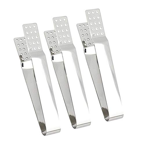 Yardwe - Set di 3 bustine di tè, in acciaio inox, per infusione di erbe aromatiche, da cucina, in metallo, con clip