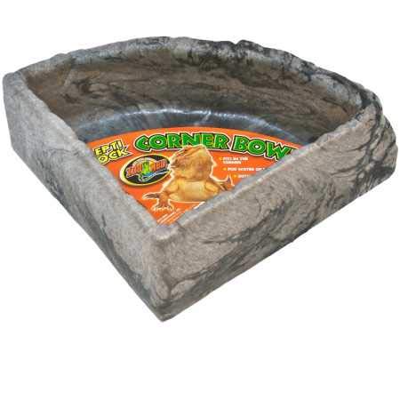 Zoo Med Reptile Rock Corner Water Dish, Large - Assorted colors