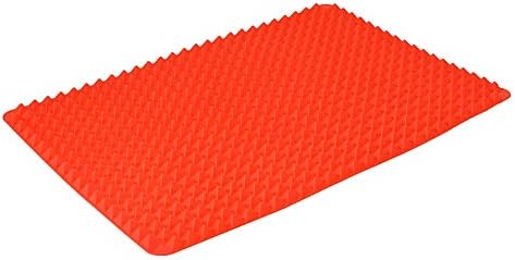 Masterstor Reusable Nonstick Pyramid Silicone Baking Cooking Tray Mat (Red)
