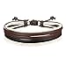 THUNARAZ 8-15Pcs Men Leather Bracelets Hemp Cords Wood Beads Ethnic Tribal Bracelets Leather Wristbands
