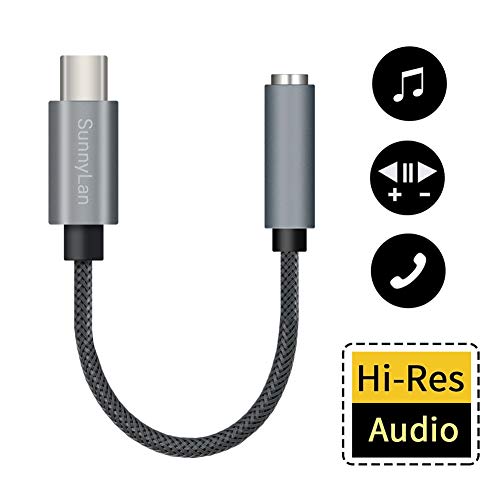 USB Type C to 3.5mm Female Headphone Jack Adapter, USB C to Aux Audio