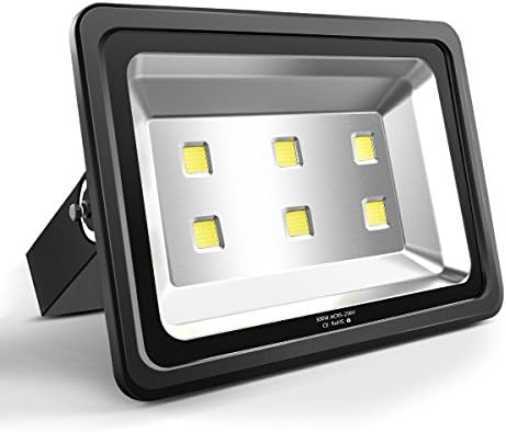 SZHSR Led Flood Light, Super Bright 300W Light High Power 6led LED Chips Indoor Outdoor Led Flood Light White 6000K Light&amp; Waterproof IP65 Security Light for Garden Yard Party Playground 85-265V 