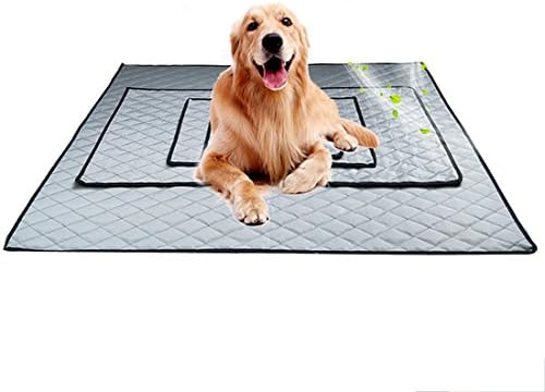 Dog Seat Cover for SUV,Cars, Trucks &amp; Vehicles, Air Conditioner Map for Summer, Cooling, Comfortable and Foldable (s(13.7"L×12.2”W), grey)