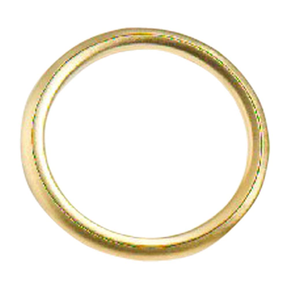 Merriway BH03263 (24 Pcs) Metal Curtain Drapery Rings, Inner Diameter 25mm (1 inch) Outer Diameter 32mm (1.1/4 inch) Brass Plated - Pack of 24 Pieces
