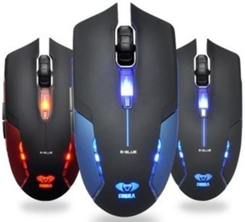 Red E-3lue E-Blue Cobra II 1600DPI High Precision Gaming LED Mouse