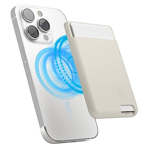 elago Magnetic Wallet Card Holder 2-Cards Compatible with MagSafe for iPhone 16/15/14/13/12 Series - Secure Phone Wallet, Long Last Silicone, Scratch and Damage Protection
