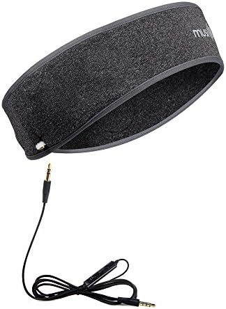 Headphones with Mic, Control Button ,Lightweight Speakers Classic Headset Super Comfortable Headband for Sleeping, Sports, Workout, Yoga, Running, Exercise Accessories ,Gray