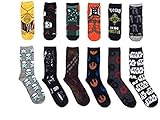 2018 Star Wars 12 Days of Socks Men 6-12 (Crew and Low Cut)