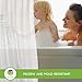 Premium PEVA Frost Shower Curtain Liner with Magnets & Suction Cups - 70 X 71 in. Long